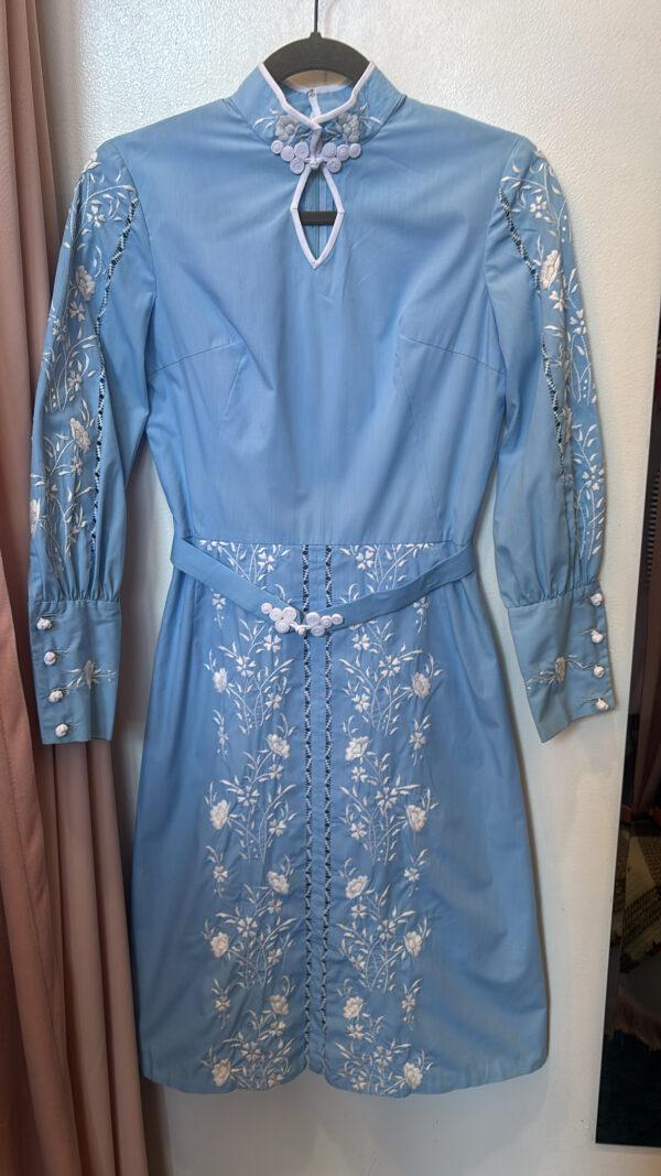 1960s-1970s Embroidered Long Sleeve Dress