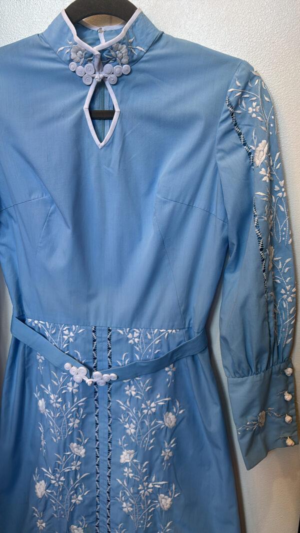 1960s-1970s Embroidered Long Sleeve Dress - Image 2