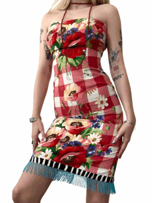 90s-Y2K Mica Strapless Dress