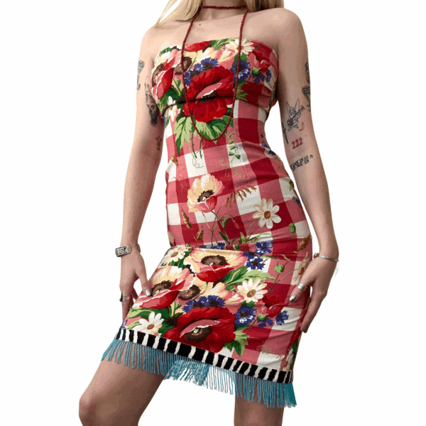 90s-Y2K Mica Strapless Dress