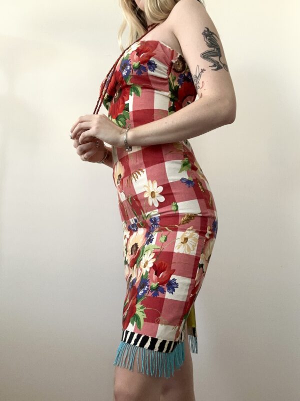 90s-Y2K Mica Strapless Dress - Image 5