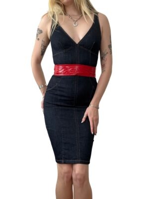 Y2K D&G Denim Bodycon Dress