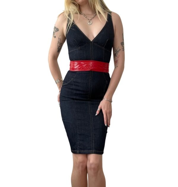 Y2K D&G Denim Bodycon Dress