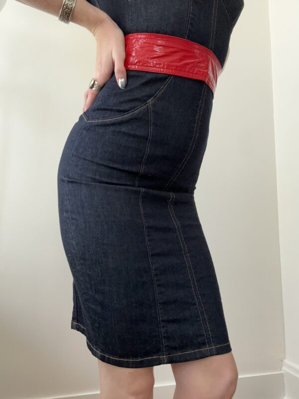 Y2K D&G Denim Bodycon Dress - Image 4
