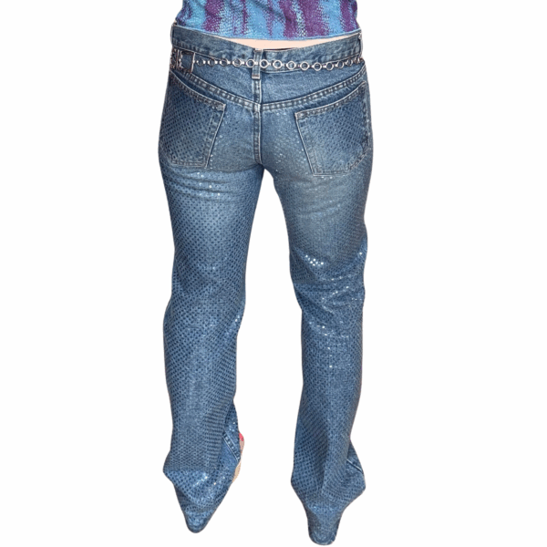 F/W 2002 - Vintage Roberto Cavalli Runway Sequin Jeans - Image 6