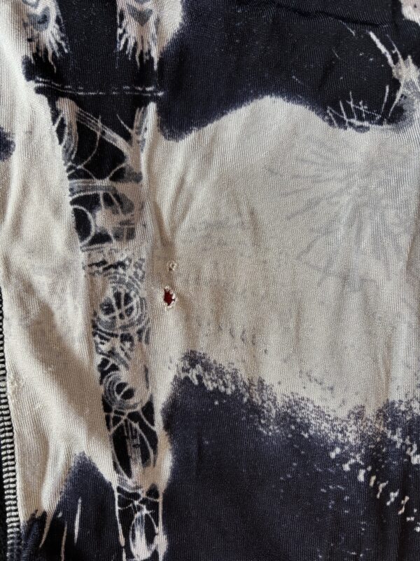 Early 2000s Jean Paul Gaultier Maille Femme Mesh Wrap Top – Eiffel Tower + Pigalle Print - Image 11