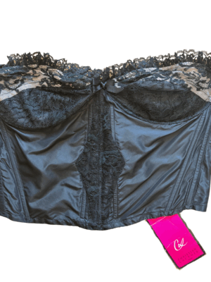 1990s Christian Lacroix Paris Silk Lace Bustier Top, New with Tags