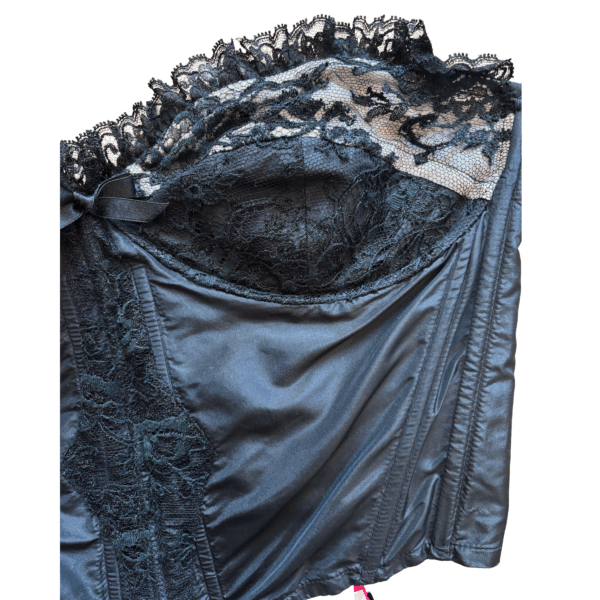 1990s Christian Lacroix Paris Silk Lace Bustier Top, New with Tags - Image 2