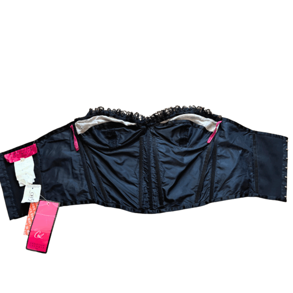 1990s Christian Lacroix Paris Silk Lace Bustier Top, New with Tags - Image 4