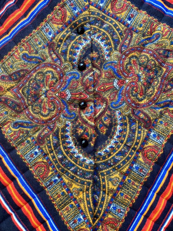 1960s-1970s Boho Quilted Maxi Skirt - Image 5