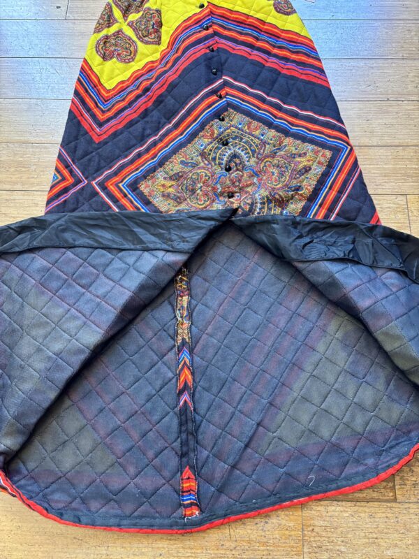 1960s-1970s Boho Quilted Maxi Skirt - Image 6
