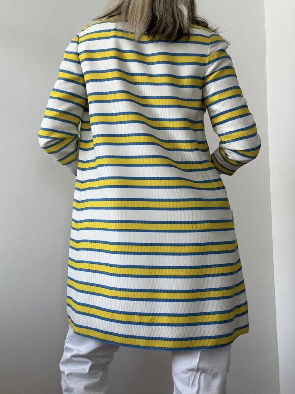 1960s Mod Stripe Overcoat - Image 5