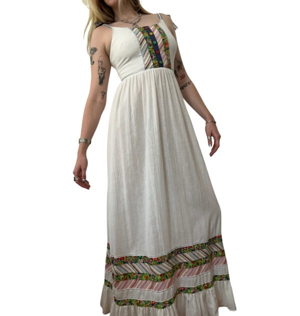 1970s Jonathan Logan Boho Maxi Dress