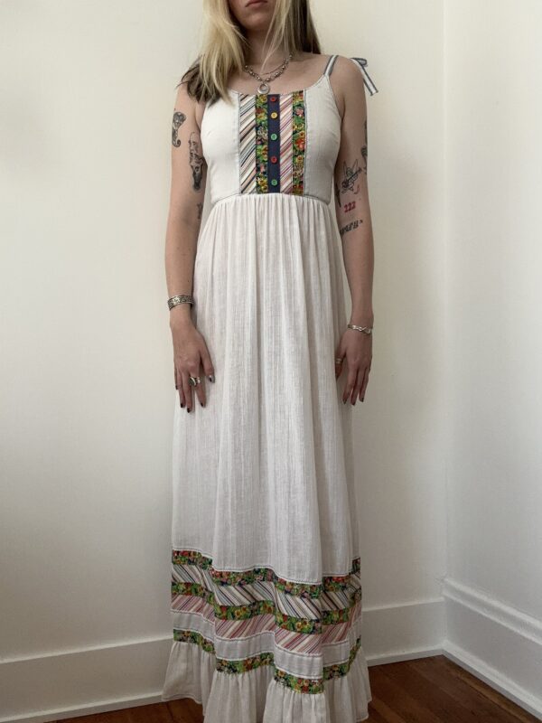1970s Jonathan Logan Boho Maxi Dress - Image 5