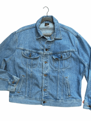 1980s Lee Denim Jacket with Custom Design