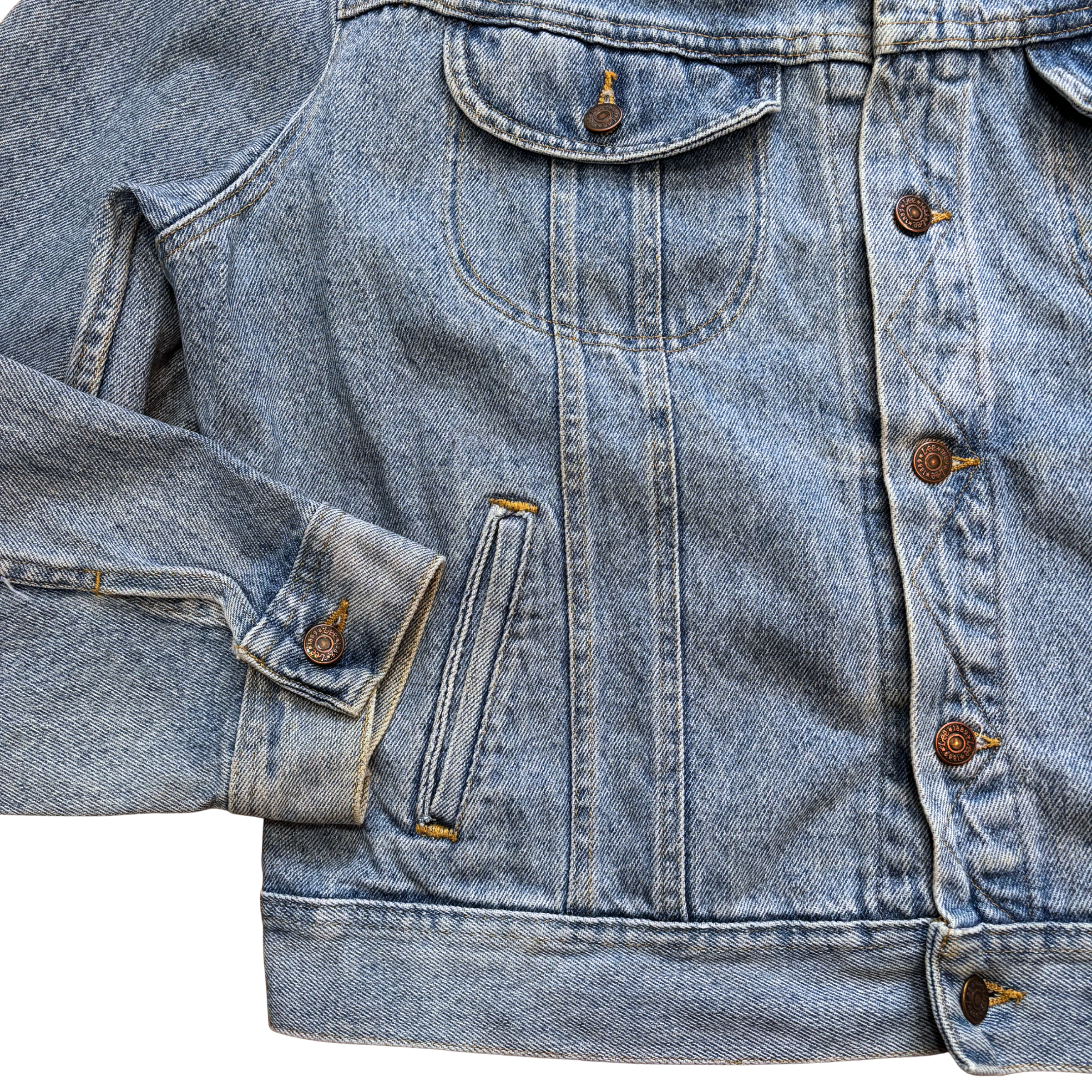 1980s Lee Denim Jacket with Custom Design - Image 7