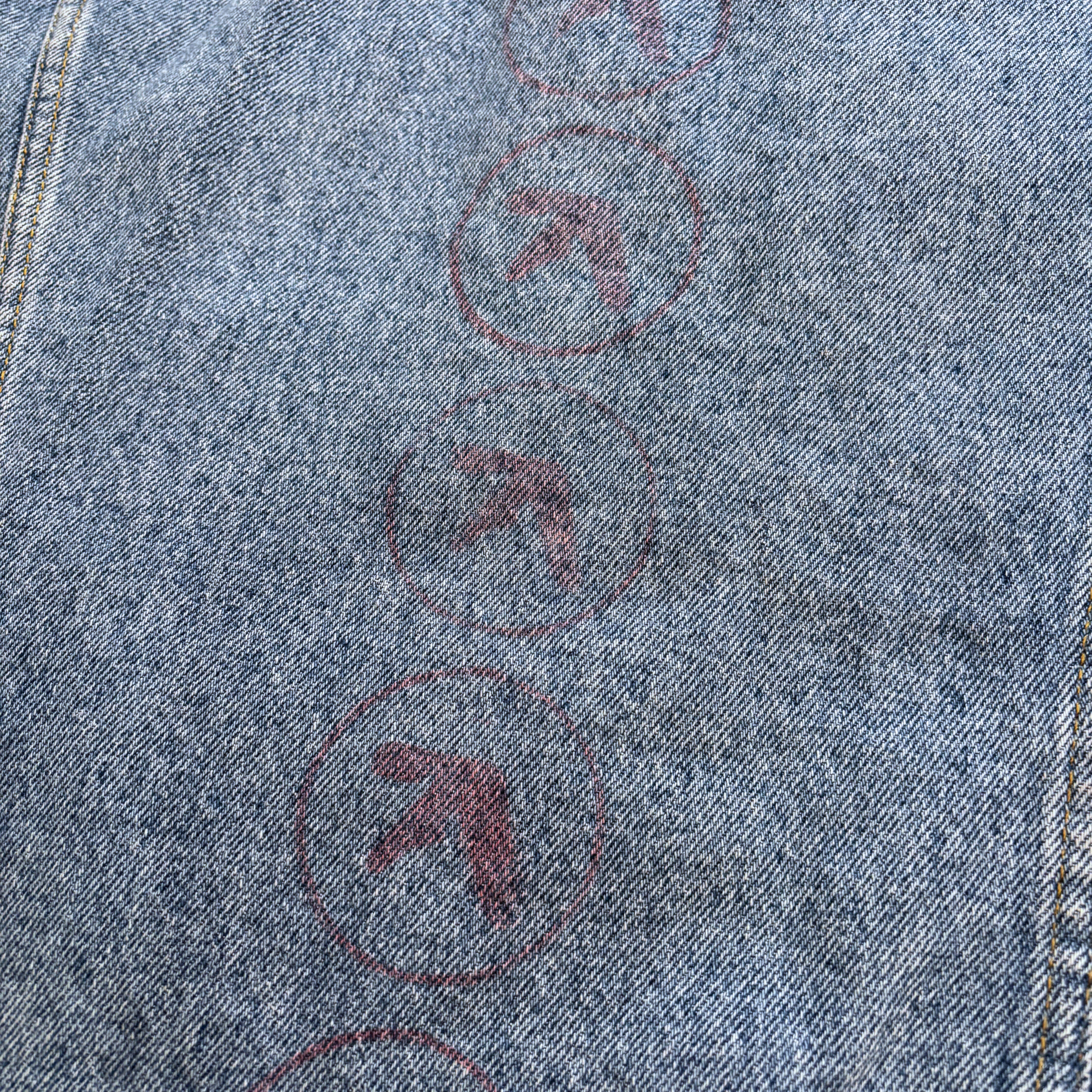 1980s Lee Denim Jacket with Custom Design - Image 3
