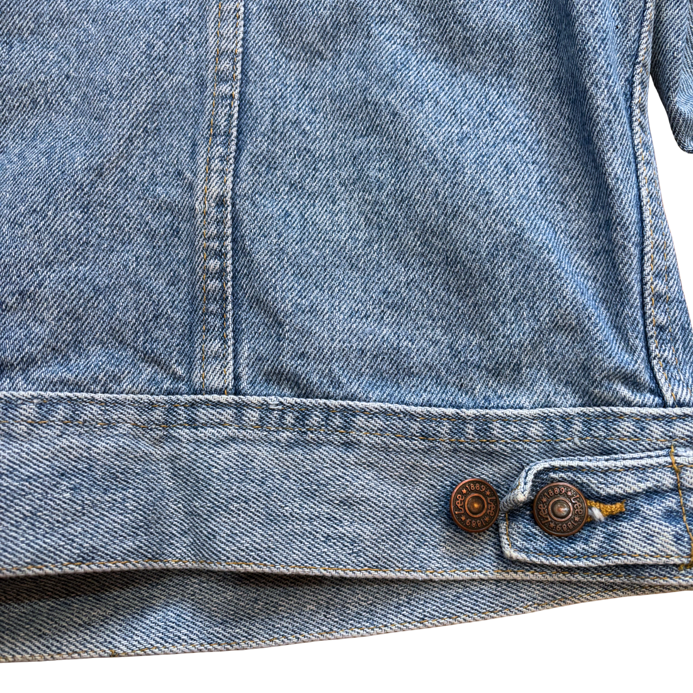 1980s Lee Denim Jacket with Custom Design - Image 2